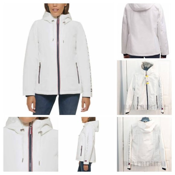 Tommy Hilfiger Jackets & Blazers - NWT Women's Softshell Hooded Lined Jacket White Tommy Hilfiger